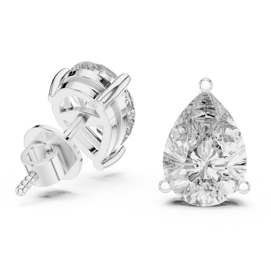 The Classic Pear Diamond Studs