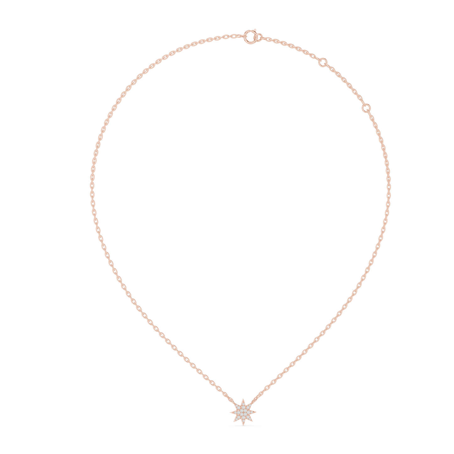 Celestial Diamond North Star Necklace