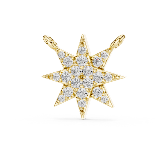 Celestial Diamond North Star Necklace