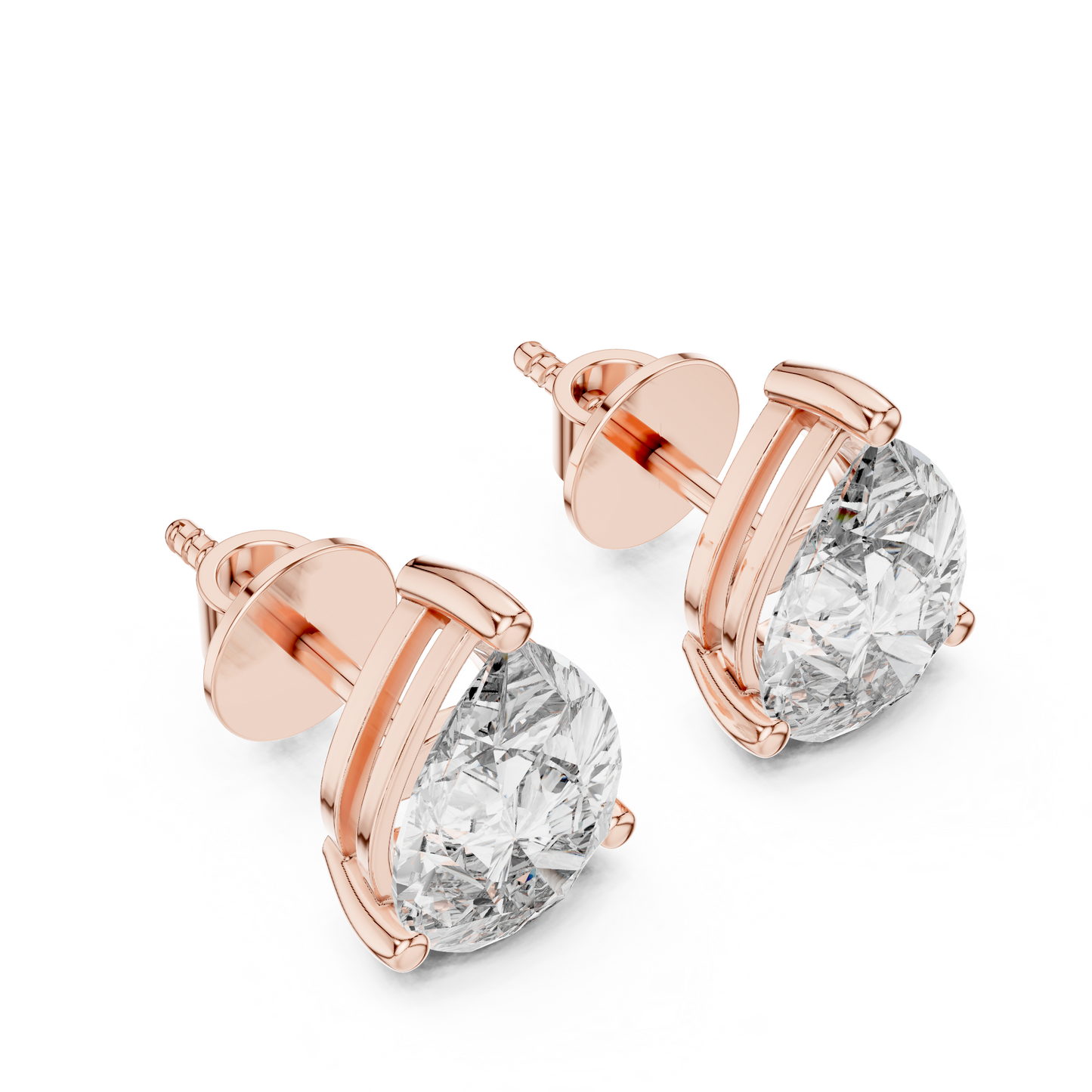 The Classic Pear Diamond Studs