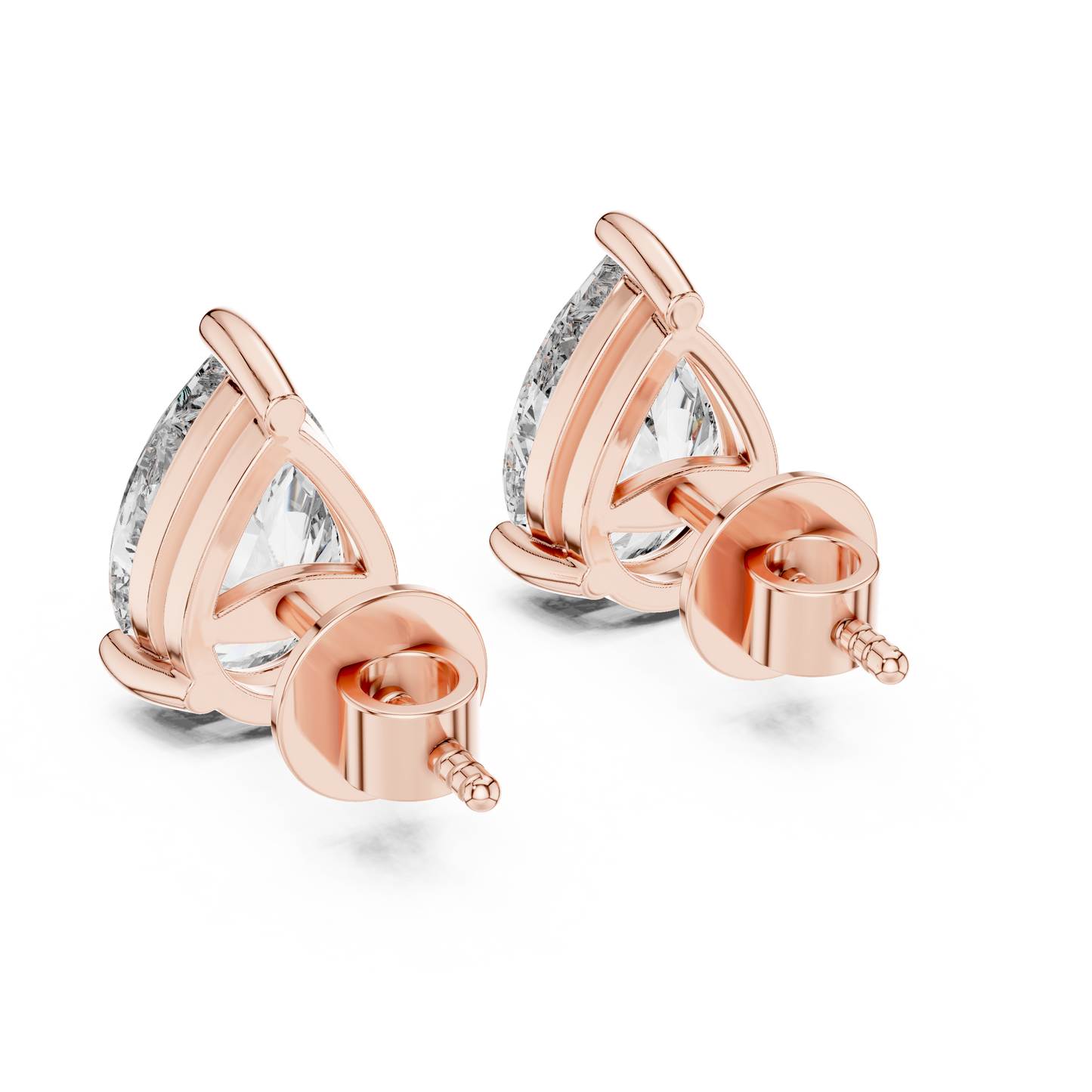 The Classic Pear Diamond Studs