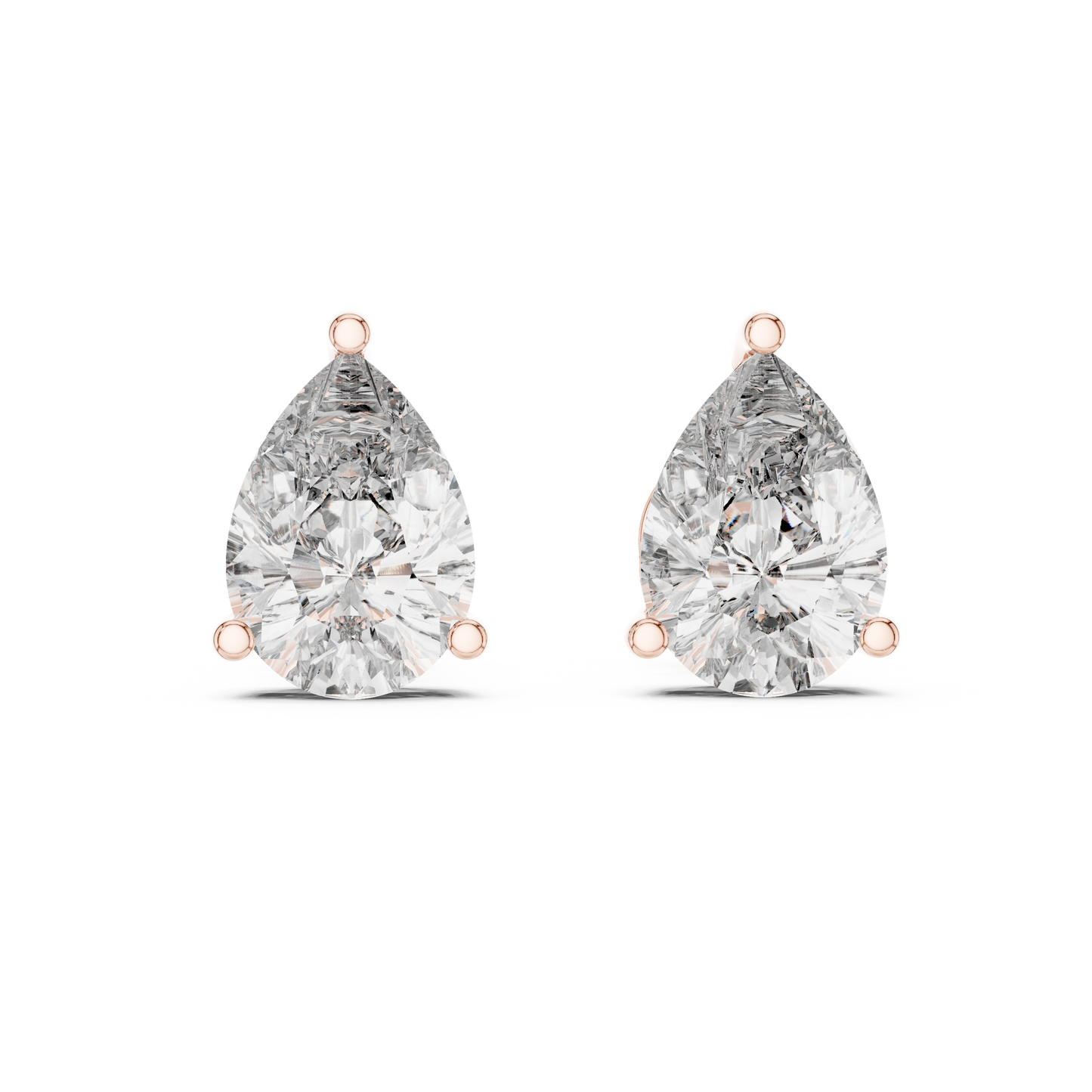 The Classic Pear Diamond Studs