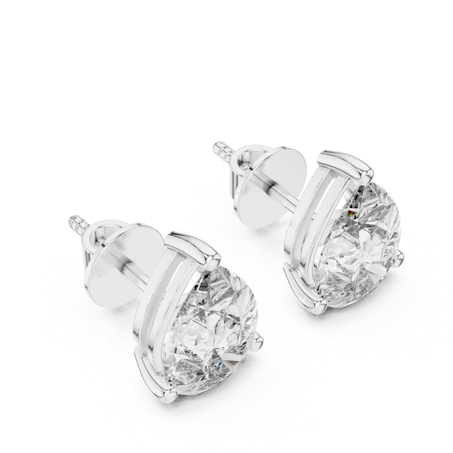The Classic Pear Diamond Studs