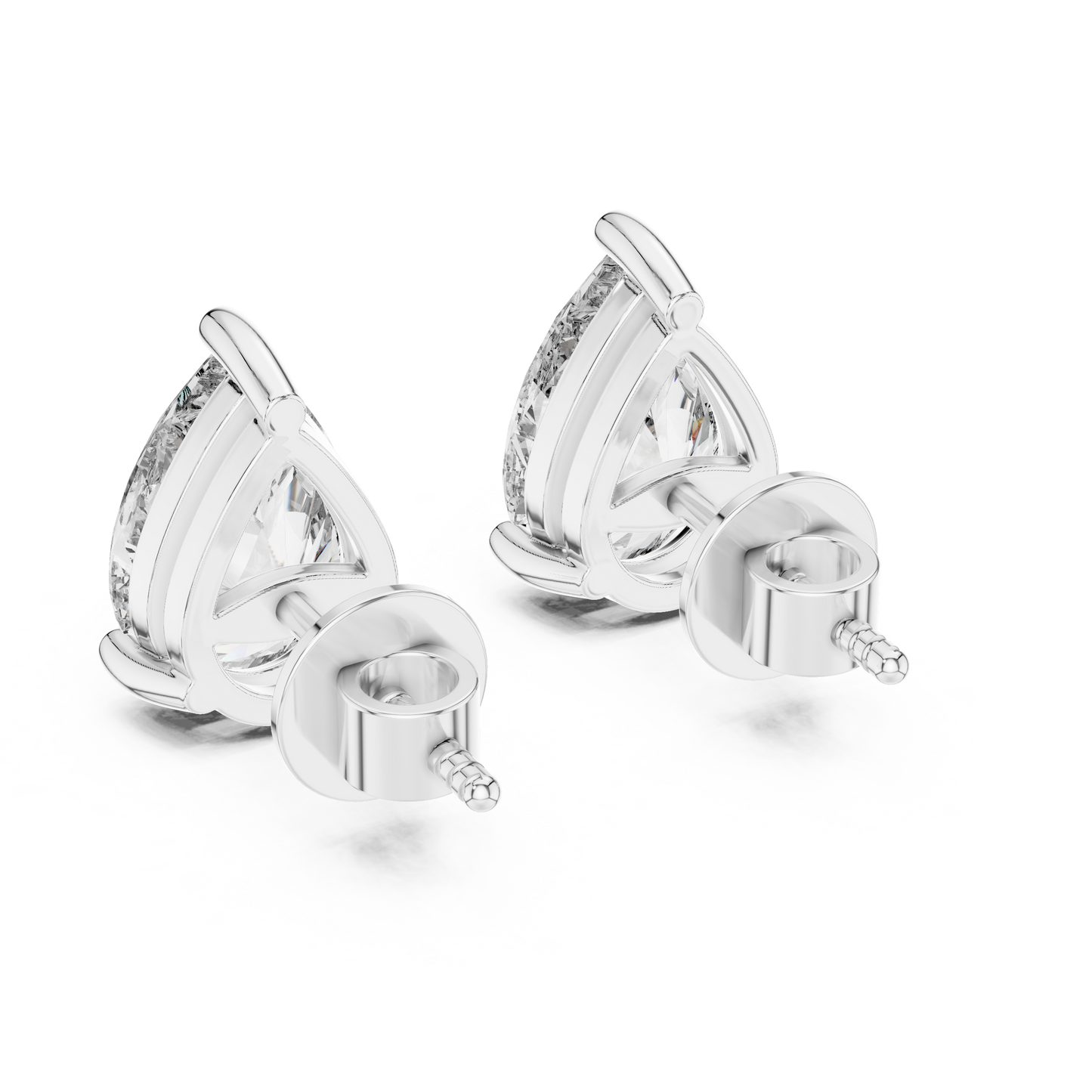 The Classic Pear Diamond Studs