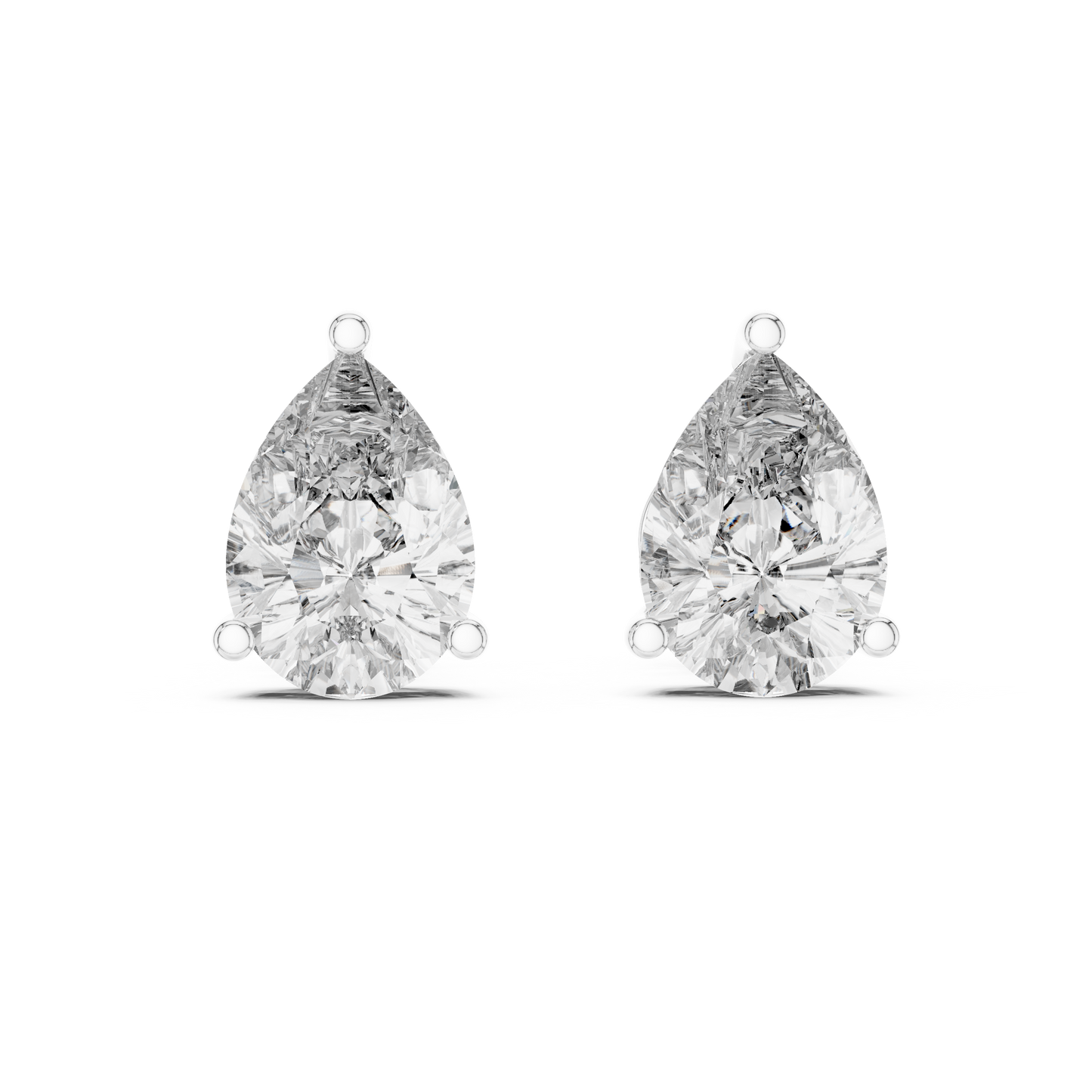The Classic Pear Diamond Studs
