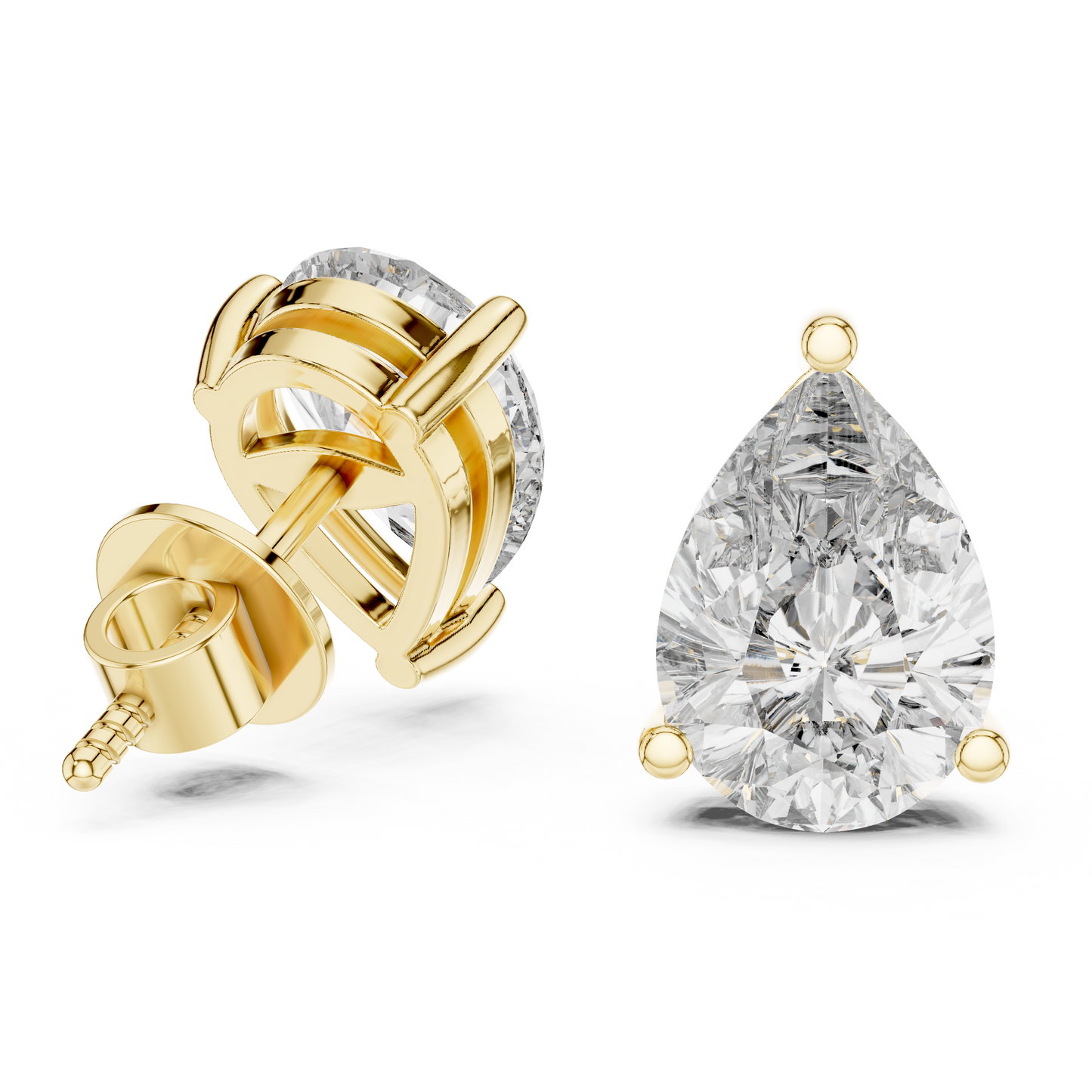 The Classic Pear Diamond Studs
