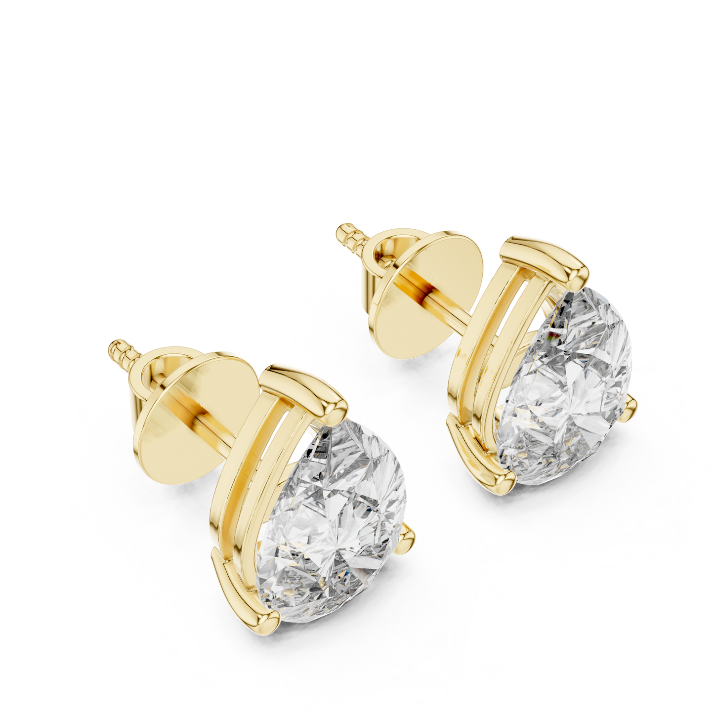 The Classic Pear Diamond Studs