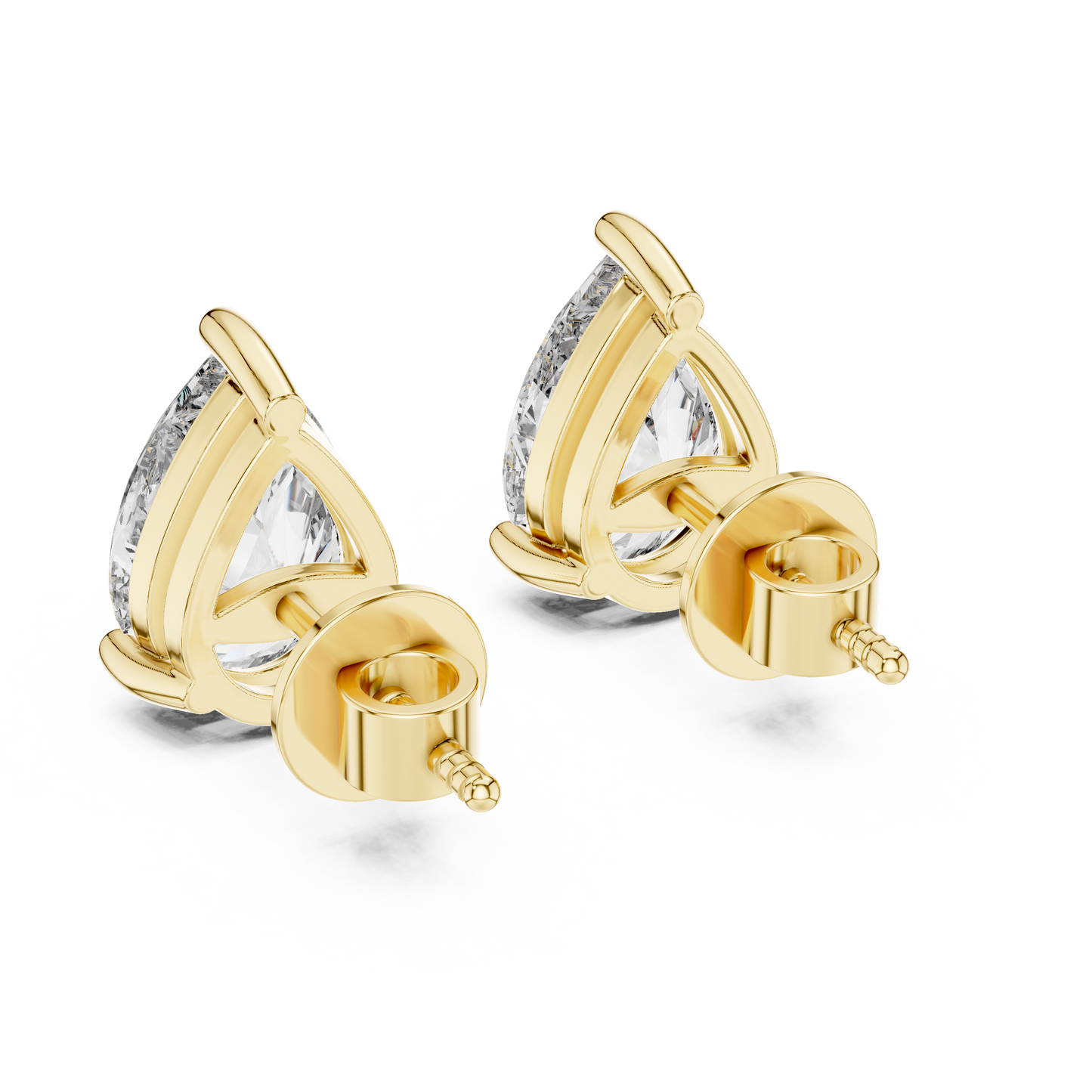 The Classic Pear Diamond Studs