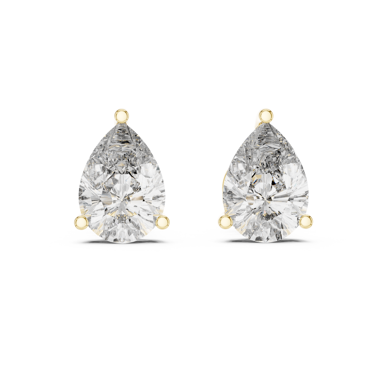 The Classic Pear Diamond Studs