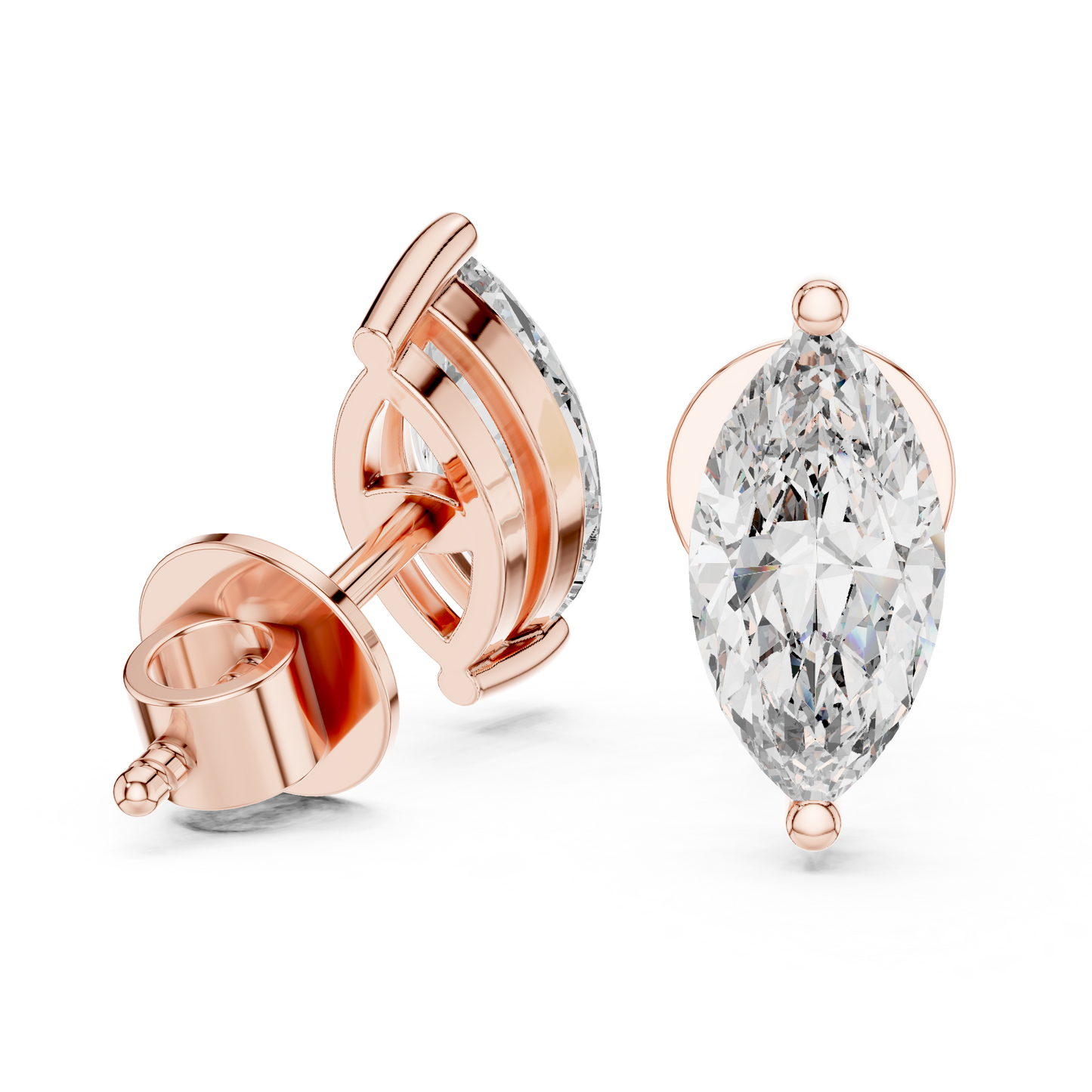 1.50 CTW Marquise Cut Earrings
