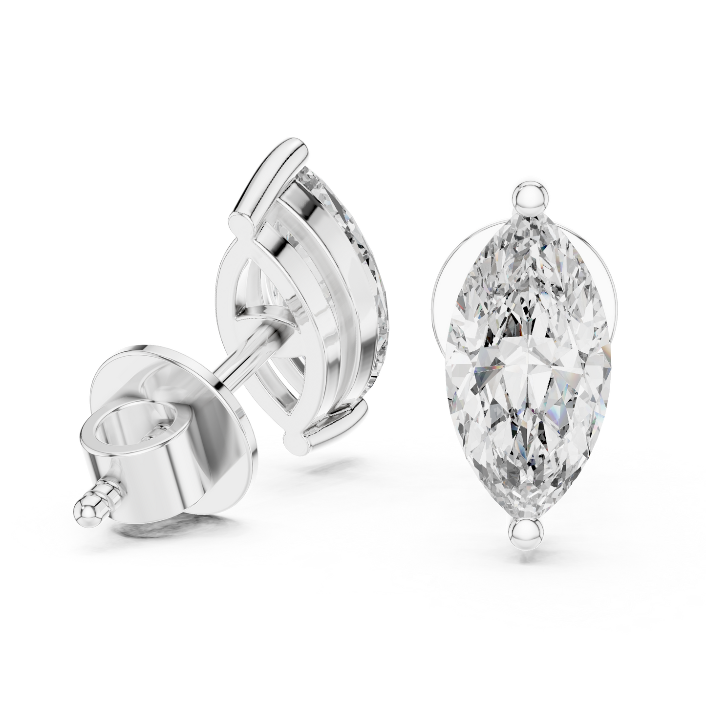 1.50 CTW Marquise Cut Earrings