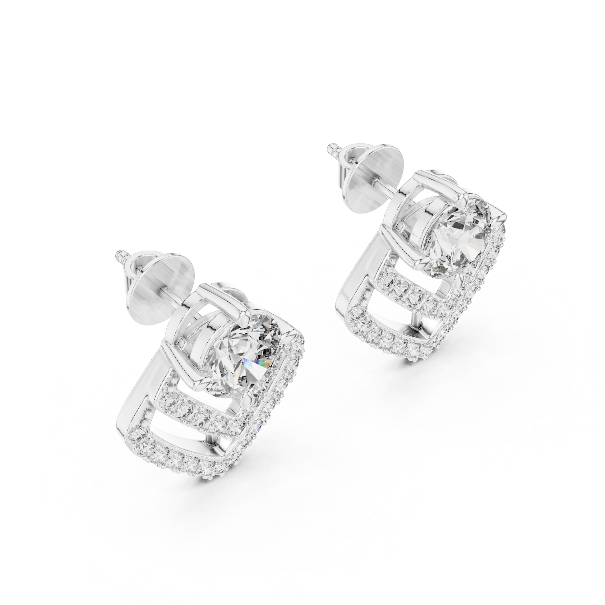 ER-0009 14k White Gold