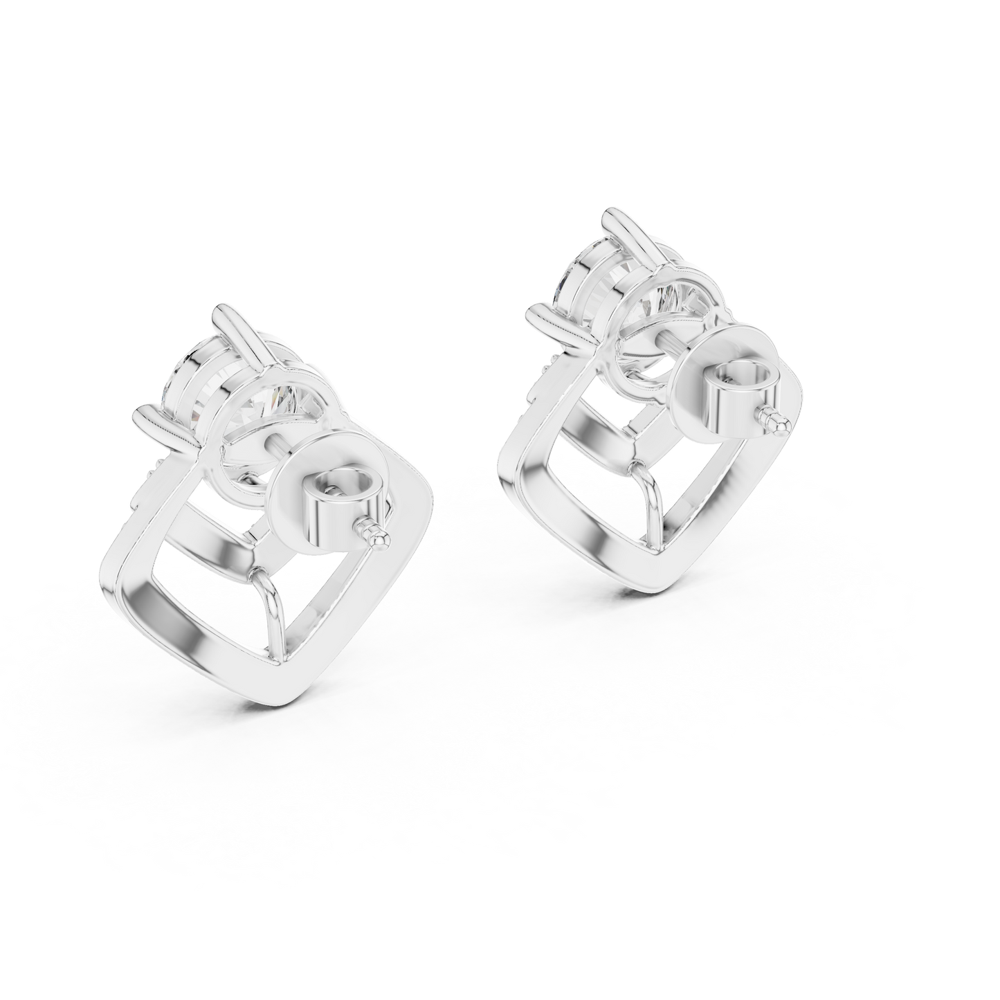 ER-0009 14k White Gold