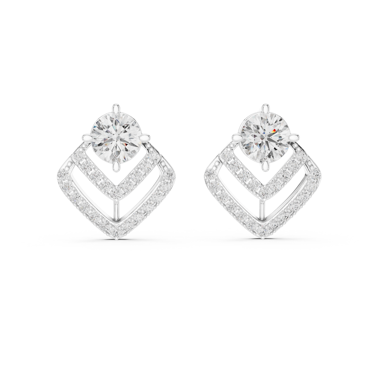 ER-0009 14k White Gold
