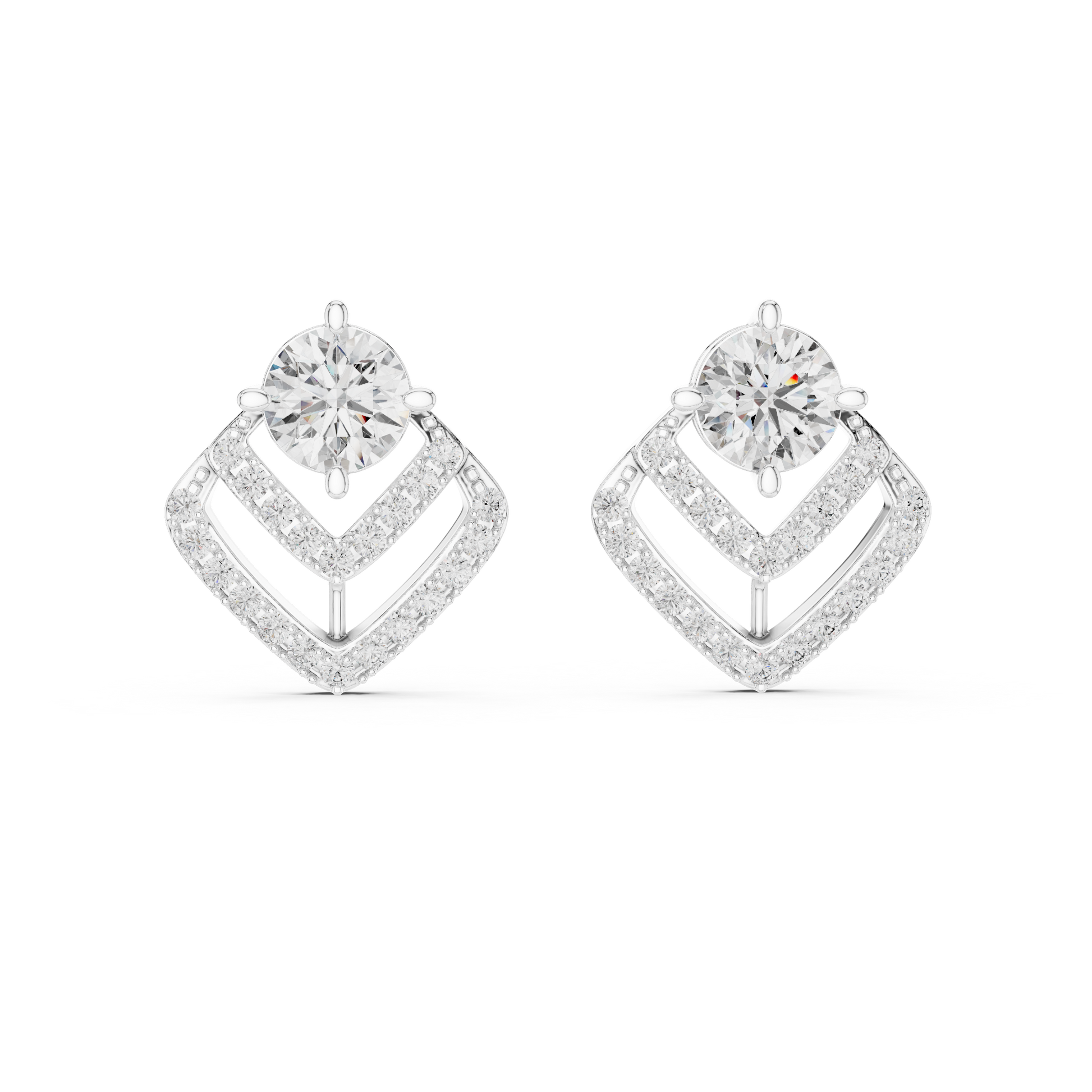 ER-0009 14k White Gold