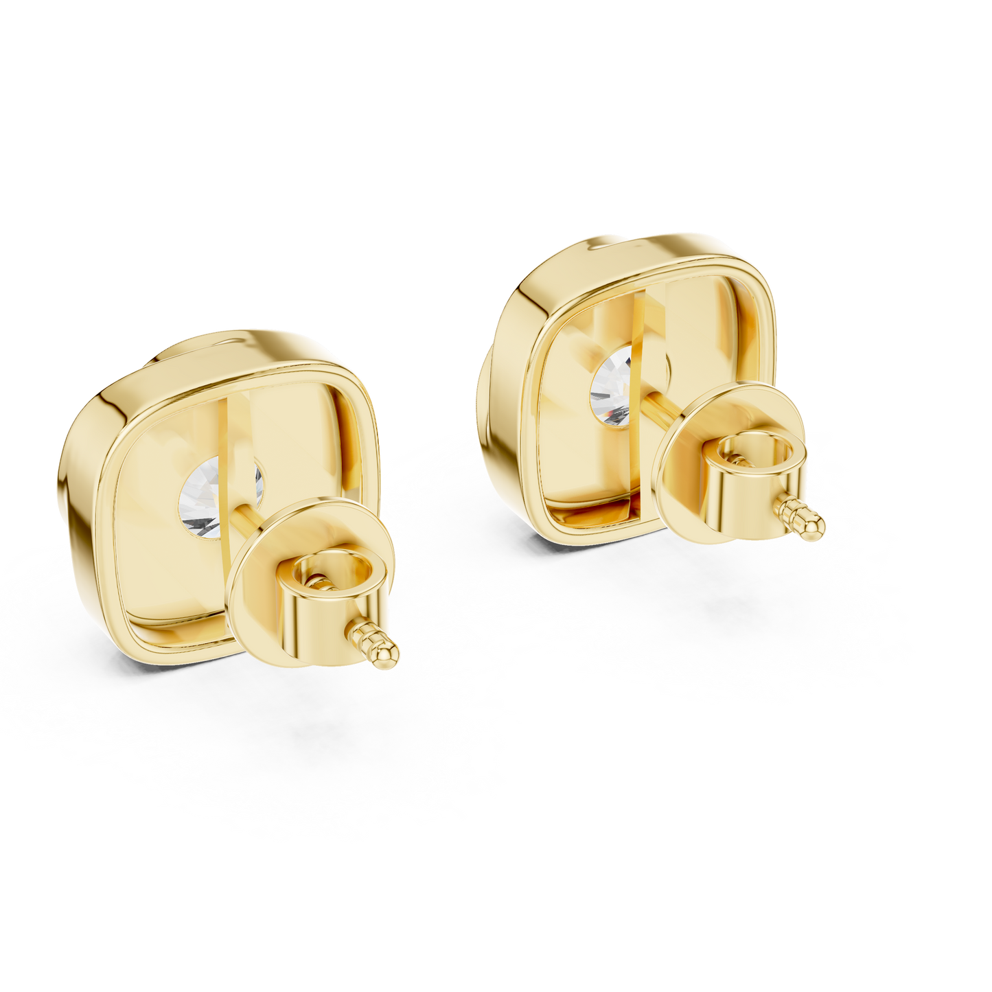 1.80 CTW Round Lab-Grown Diamond Floral Swirl Stud Earrings
