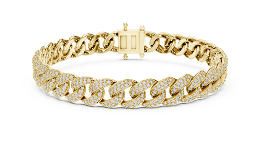 Pavé Lab Grown Diamond Cuban Bracelet