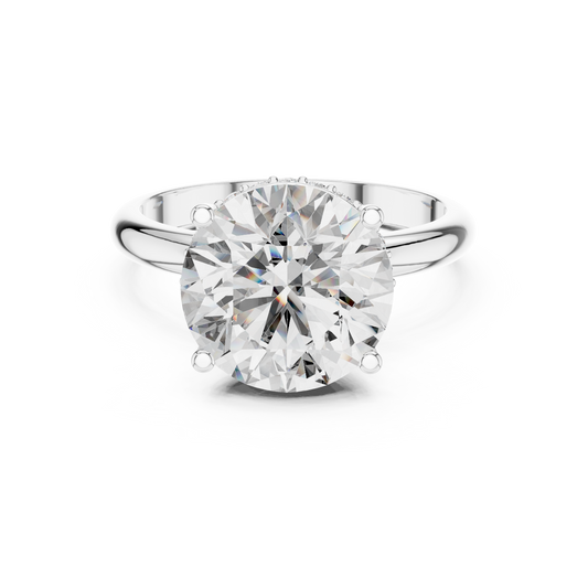 Classic Round Solitaire Diamond Ring