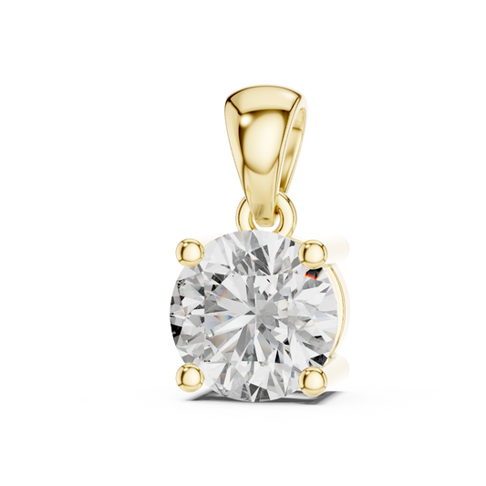 1.00 CTW Round Cut Diamond Solitaire Pendant