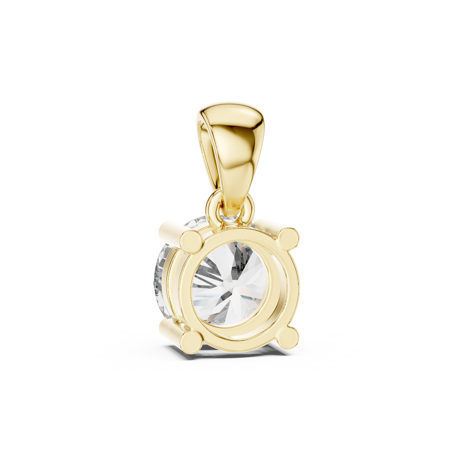 1.00 CTW Round Cut Diamond Solitaire Pendant