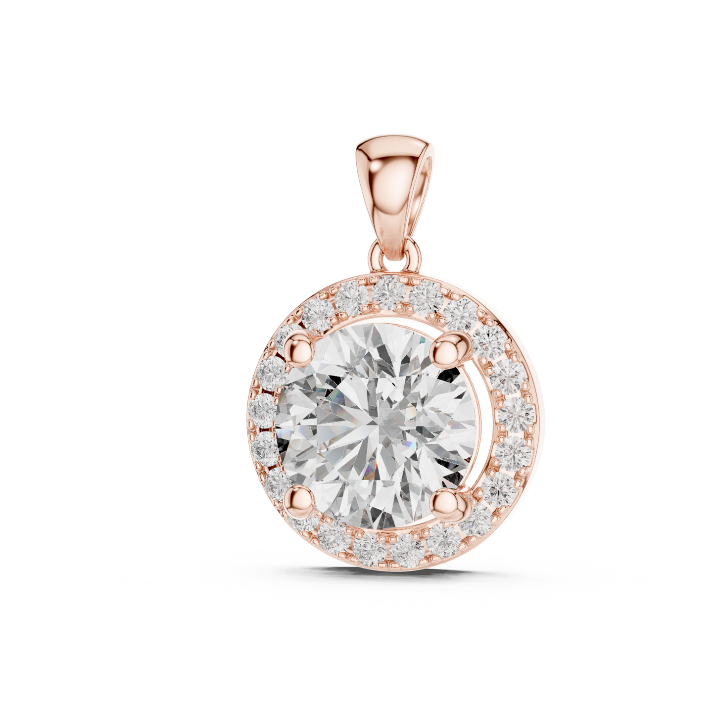 Halo Diamond Pendant