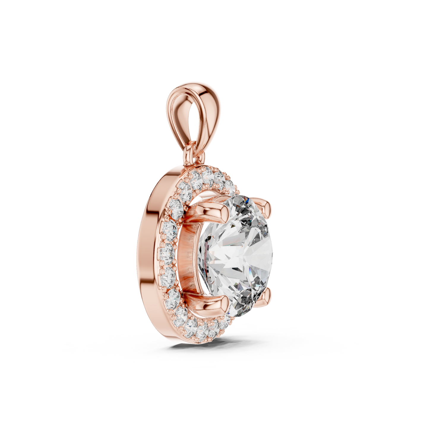 Halo Diamond Pendant