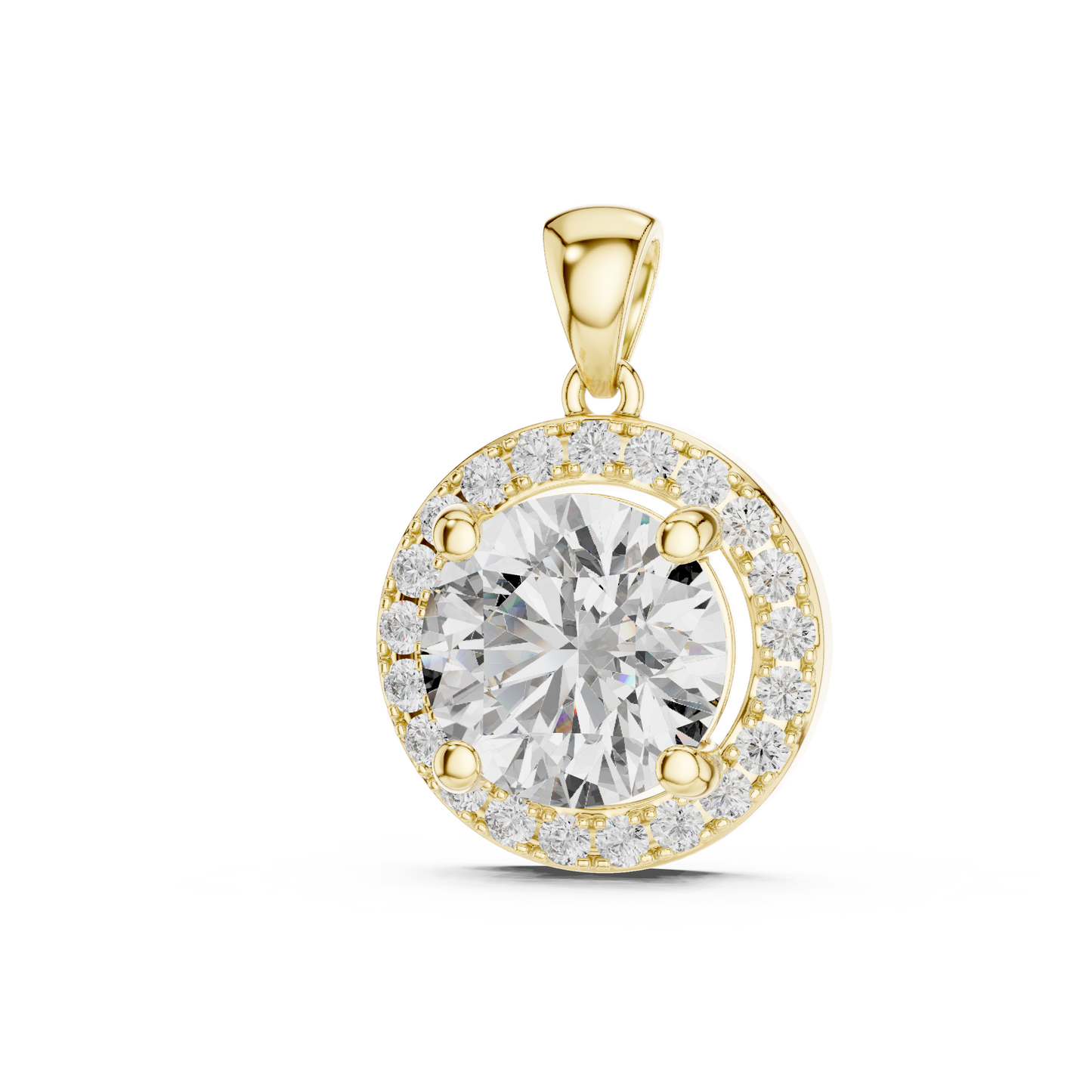 Halo Diamond Pendant